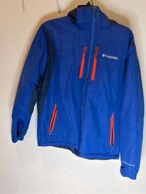 Columbia Royal Blue Jacket with Orange Zippers